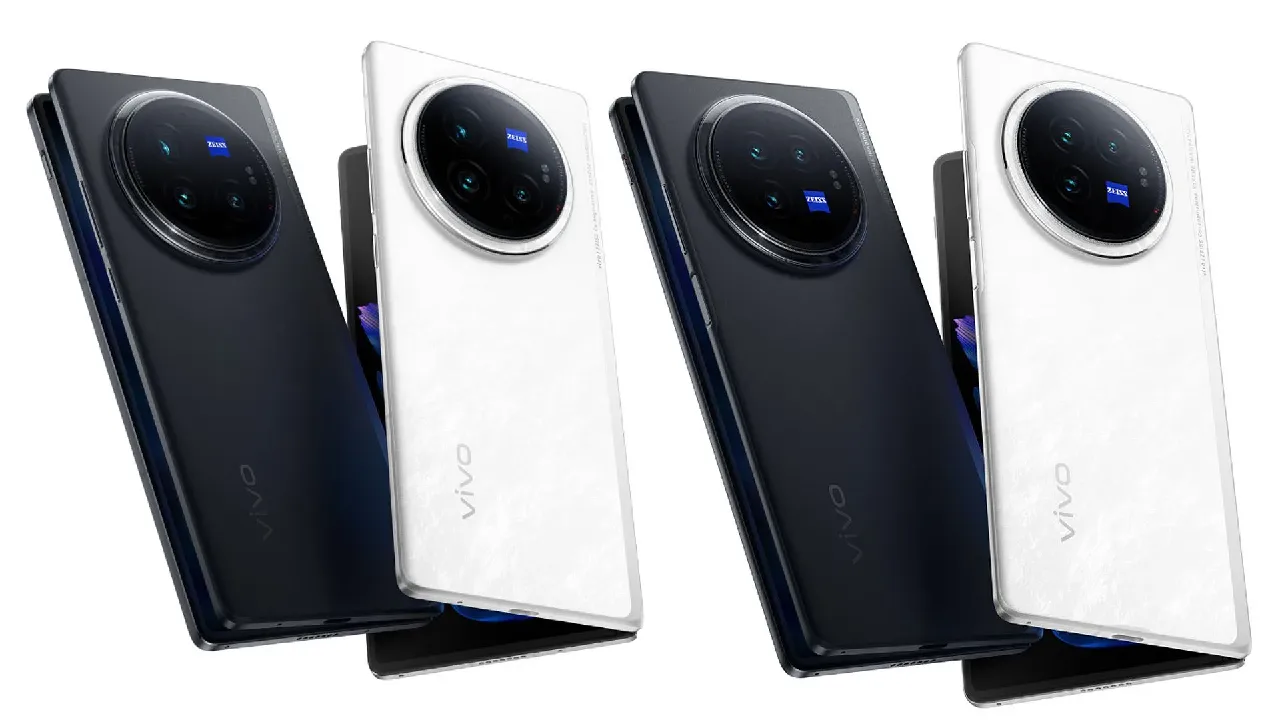 Vivo X Fold 3 Pro Siyah Beyaz Telefon Modeli
